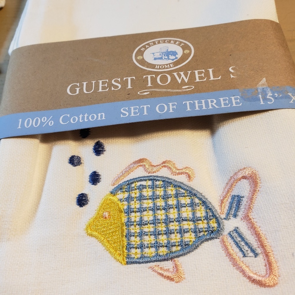 Nantucket Home Guest Towel Set NWT